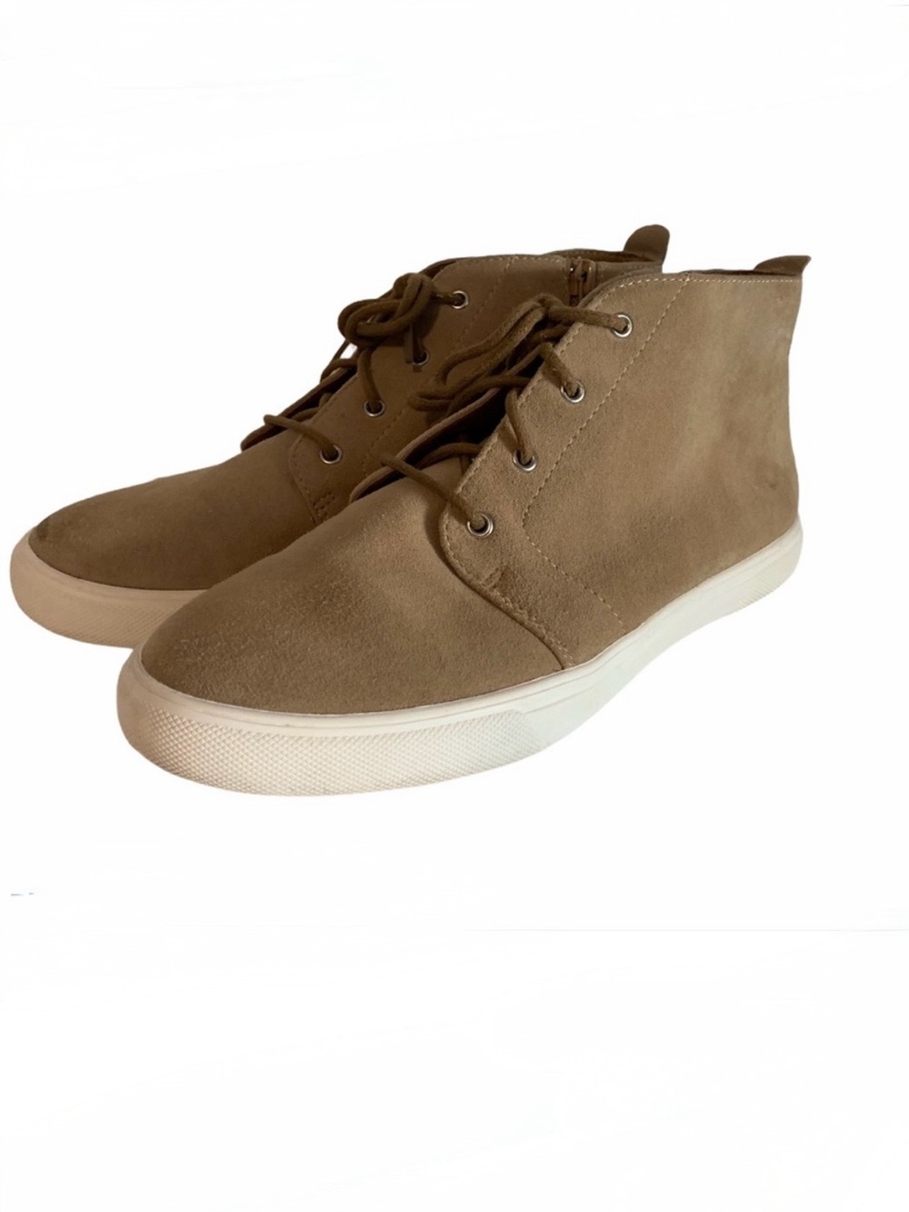 Susina 7 1/2 high top sneakers leather zip side